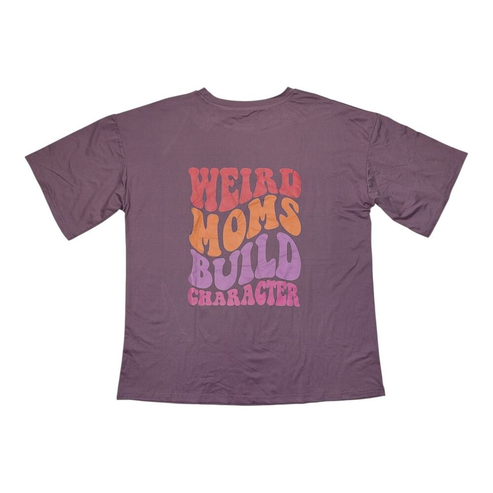 Shein Womens Short Sleeve T-shirt Small Weird Moms Build Character